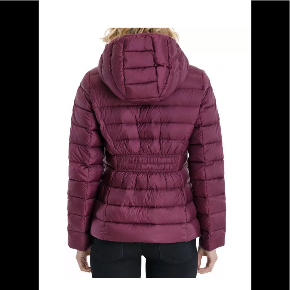 Michael Kors packable down jacket puffer dark ruby - Picture 2 of 12